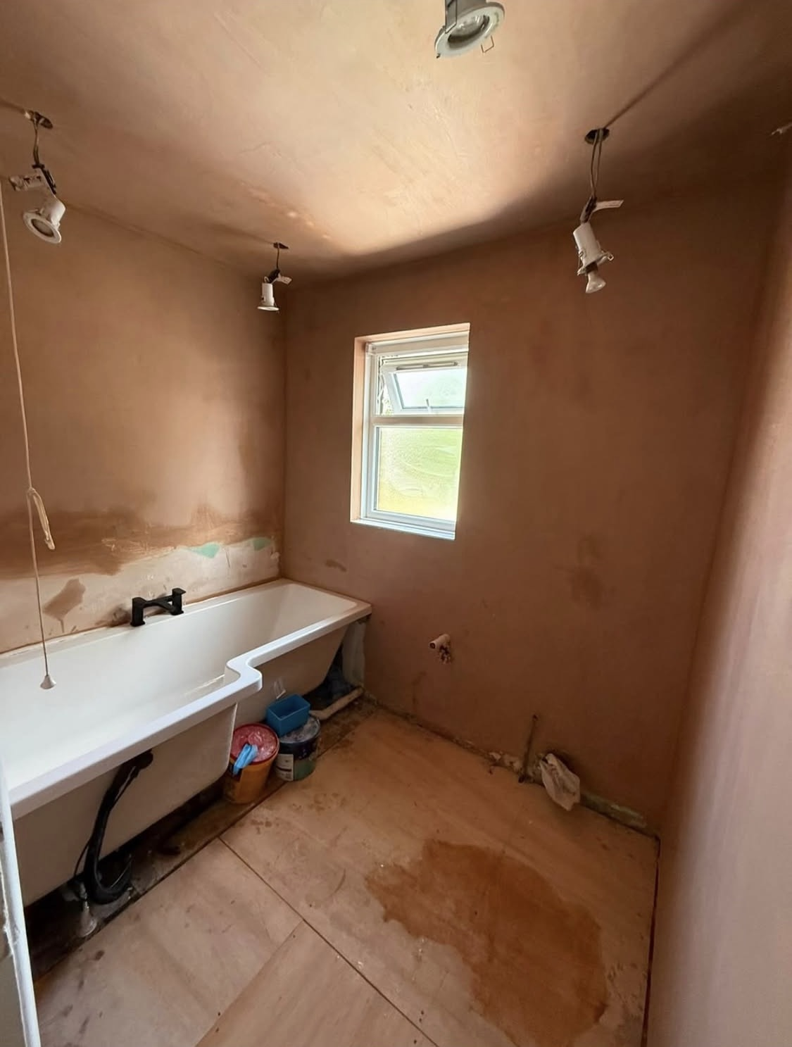 Bathroom renovation in progress
